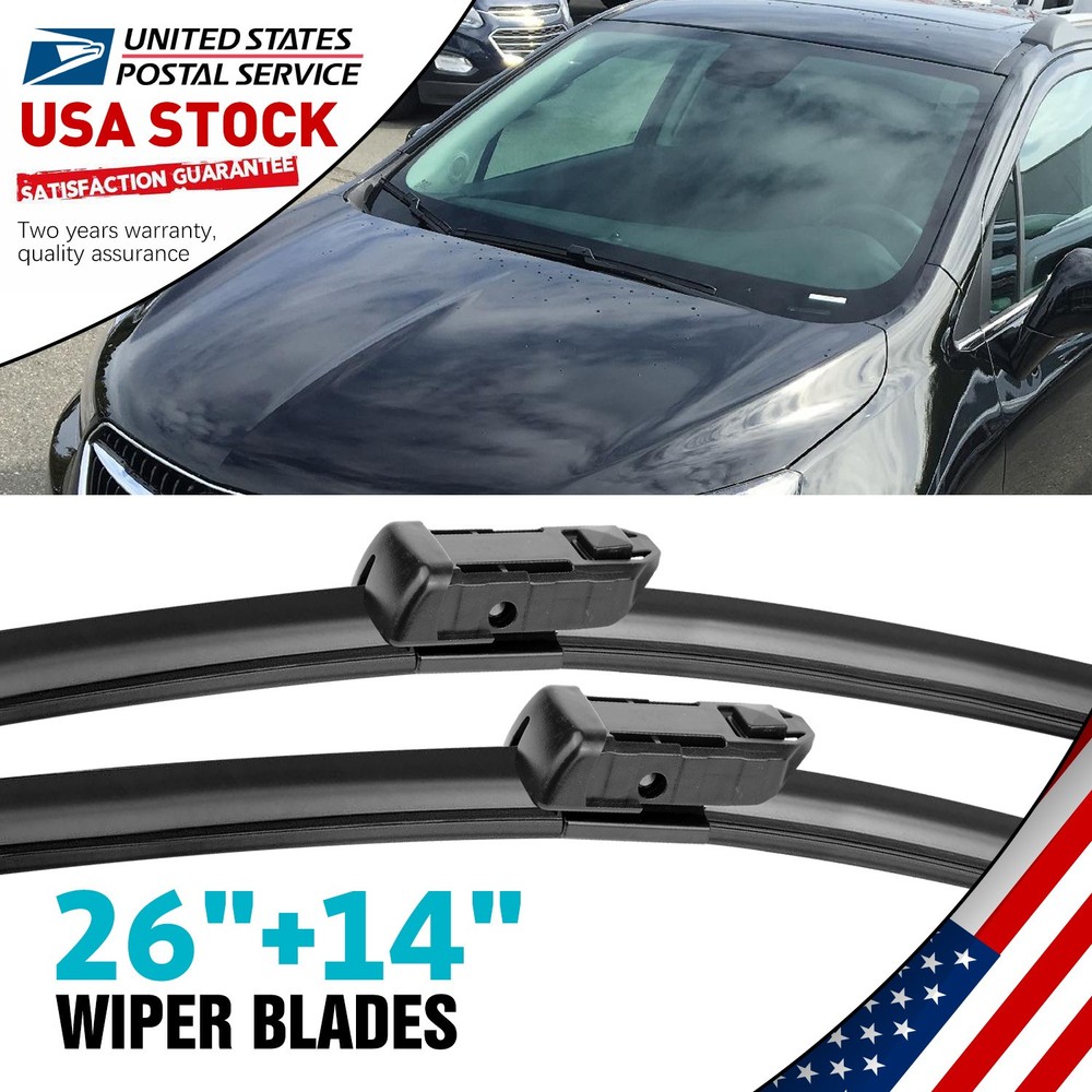 Waterproof/Durable 26''+14'' OEM Replace Windshield Wiper Blades All Season Set