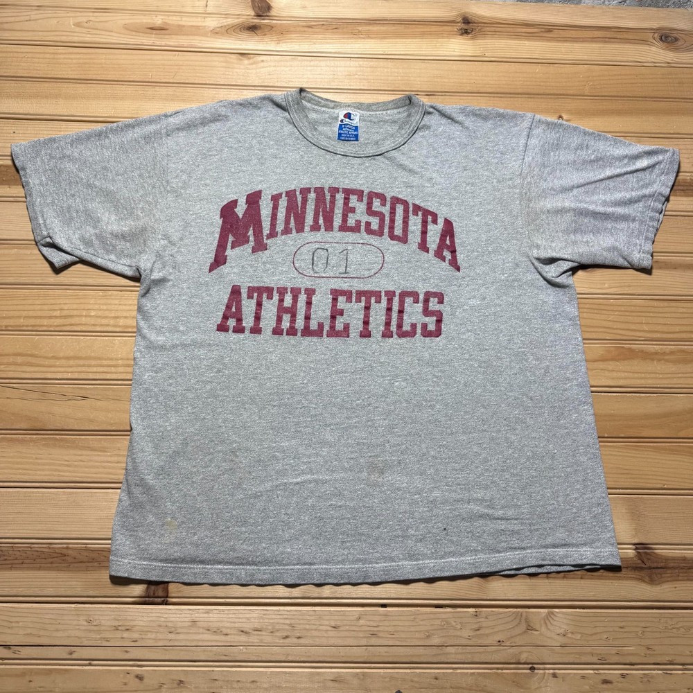 Vintage 90s Champion Minnesota Athletics Collegiate Graphic Heather Shirt USA XL