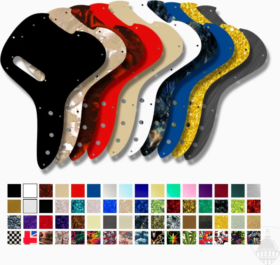 WD Custom Pickguard For Fender 1978 Musicmaster Bass