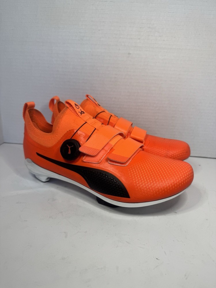 PUMA PWR Spin Indoor Cycling 'Ultra Orange Black' 378096-02 Men Size 6