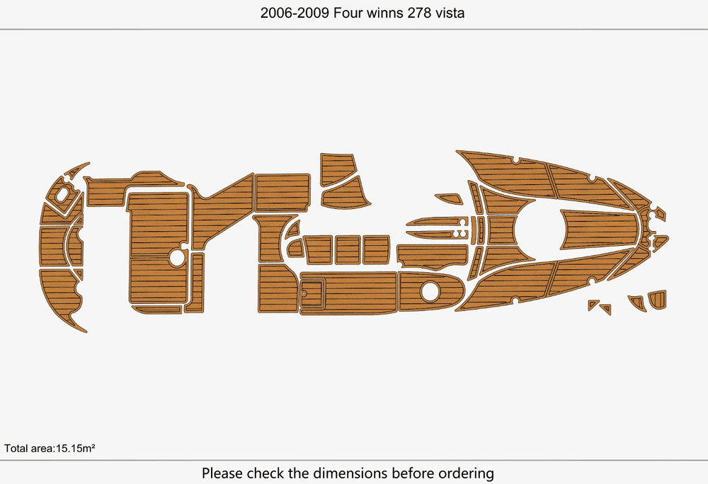 2006 Four winns 278 vista Cockpit Swim Platform EVA Pads Foam Flooring Mat