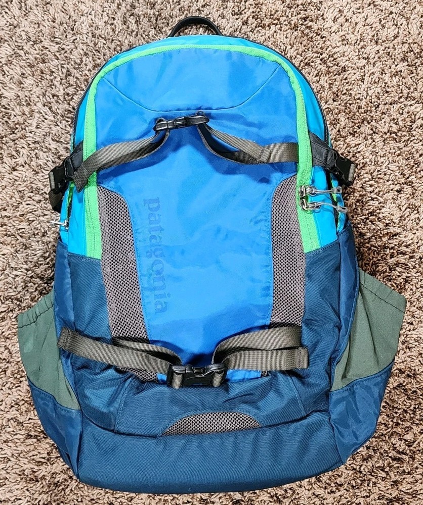 Patagonia Atacama 28L Blue Green Hiking Backpack Camping Trail Bag Rare