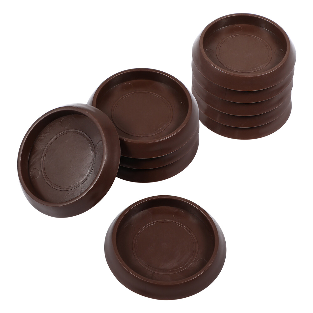 10pcs Furniture Caster Cups Furniture Grippers Furniture Pads Wooden Floors
