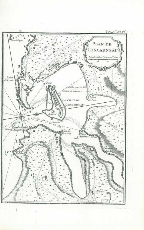 City map of Concarneau