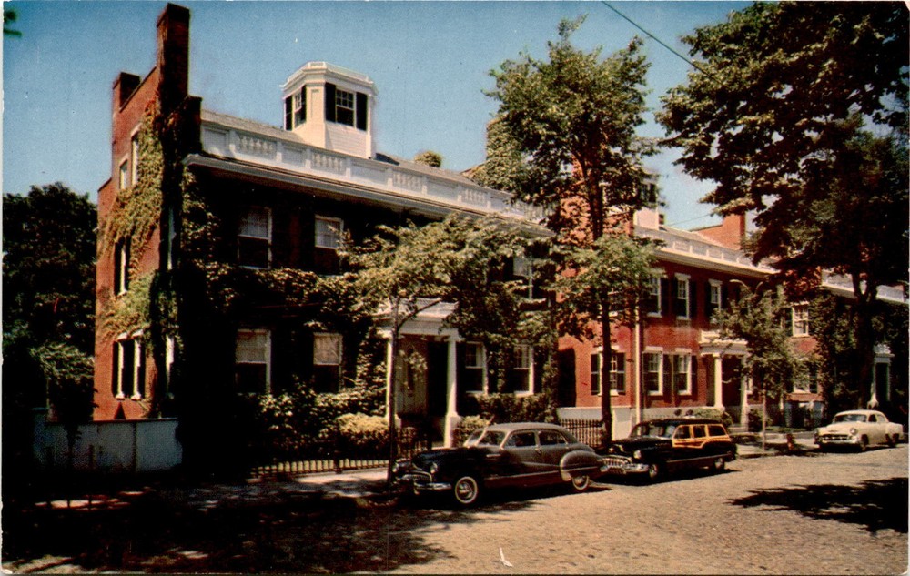 Starbuck Houses, Upper Main Street, Nantucket, Massachusetts, Postcard