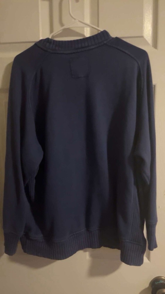 Aerie Navy Blue Pullover Sweatshirt Crew Neck Long Sleeve Women