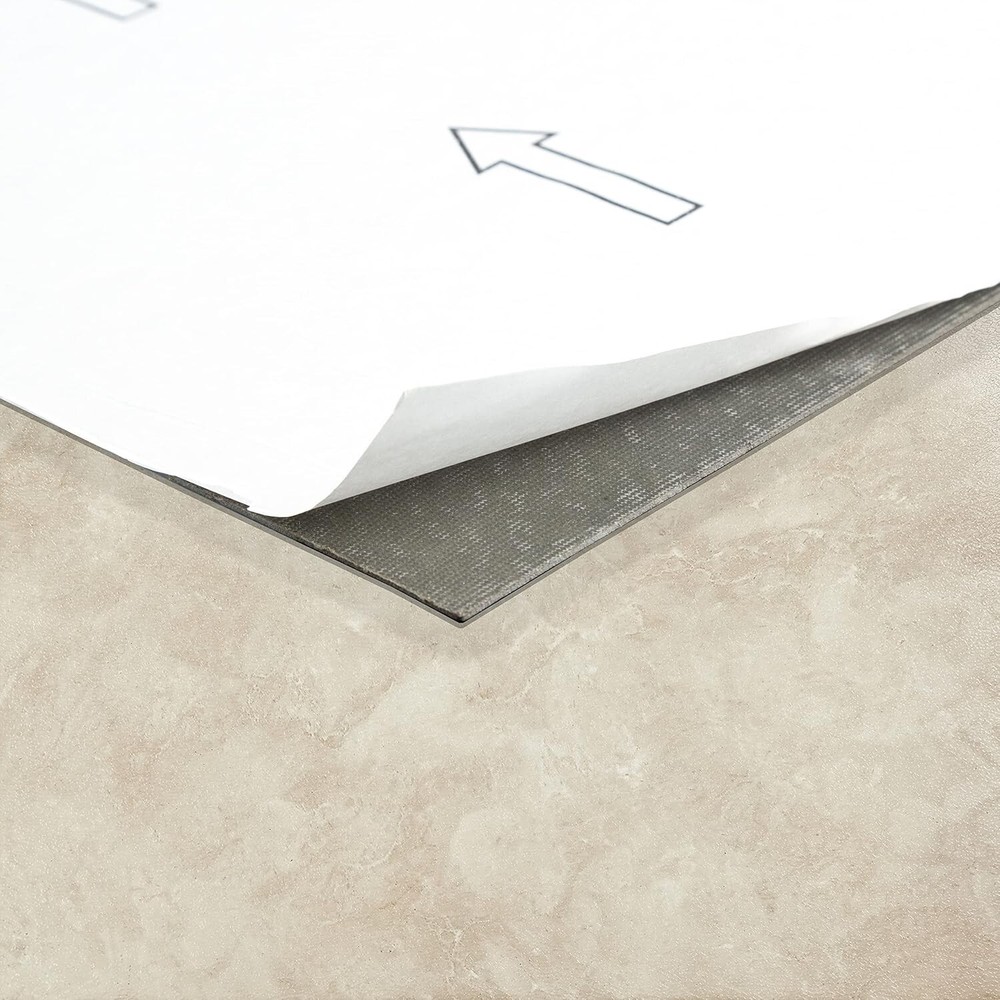 Nexus Carrera Marble Peel and Stick Vinyl Tiles 20-Pack 12x12 Inches