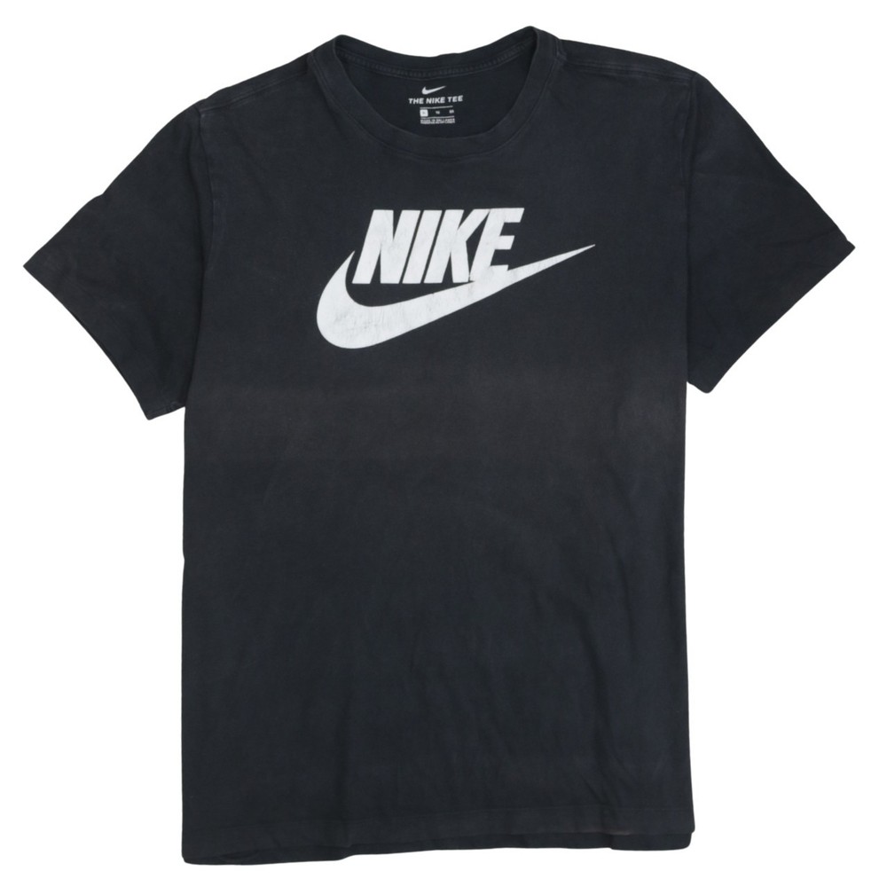 Nike Mens T Shirt Black Cotton Graphic Print Logo Tee Bold Nike Swoosh XL