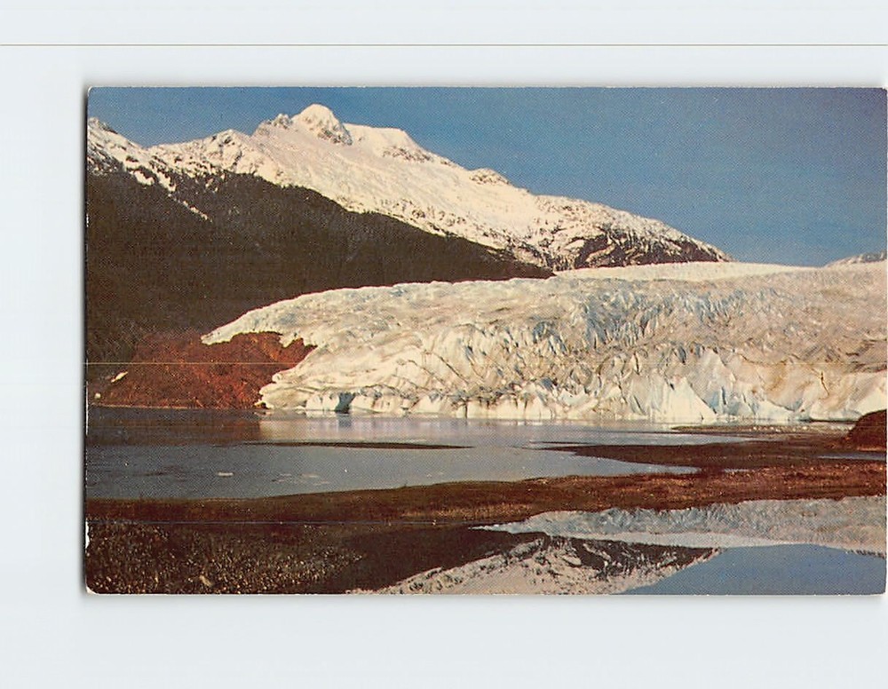 Postcard View of Mendenhall Glacier Alaska USA