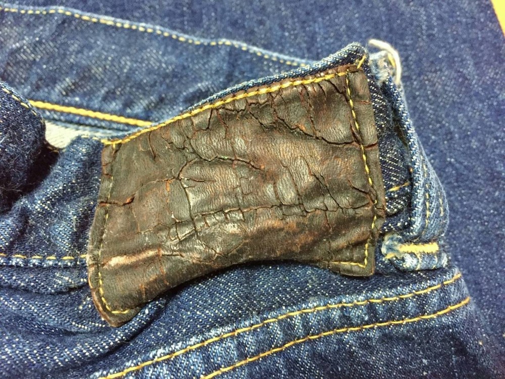 Levi's 50s Vtg Denim Pants Jeans Leather Patch Waist Single  Men's Bottom gift