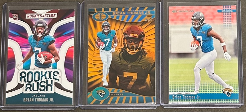 2024 Panini Football Brian Thomas Jr. 3 Card Rookie Insert/Parallel Lot!