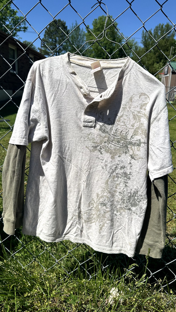 VTG Faded Glory Boys Long Sleeved T-Shirt Size XL 14/16 Boys Y2K