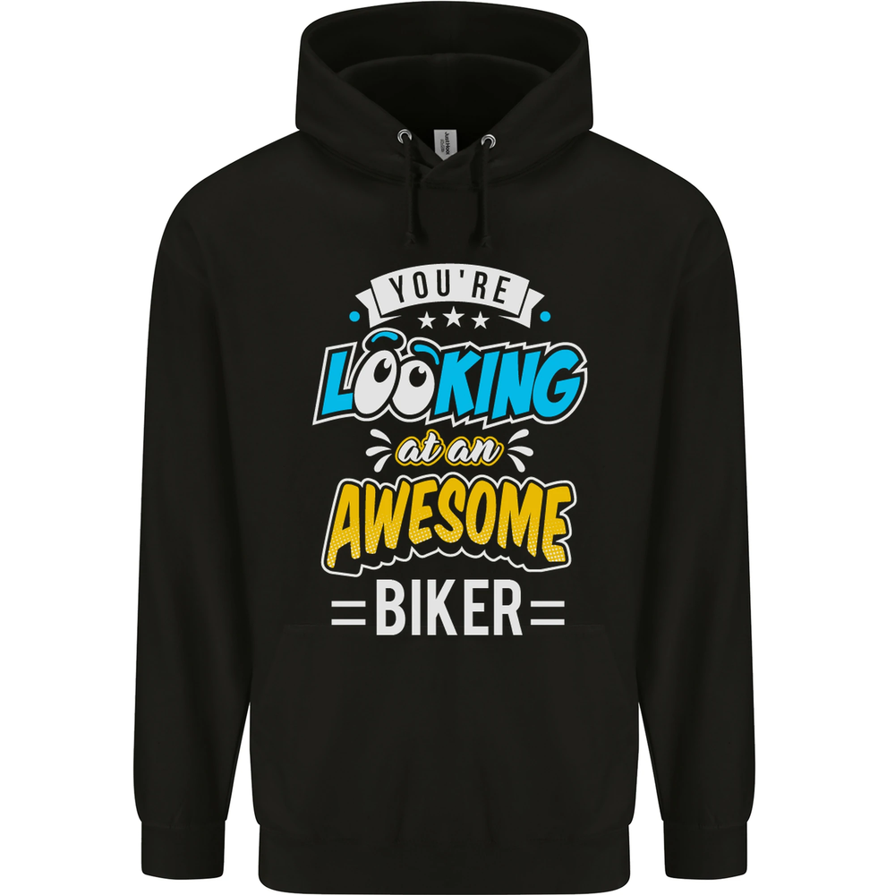 Youre Looking at an Awesome Biker Mens 80% Cotton Hoodie