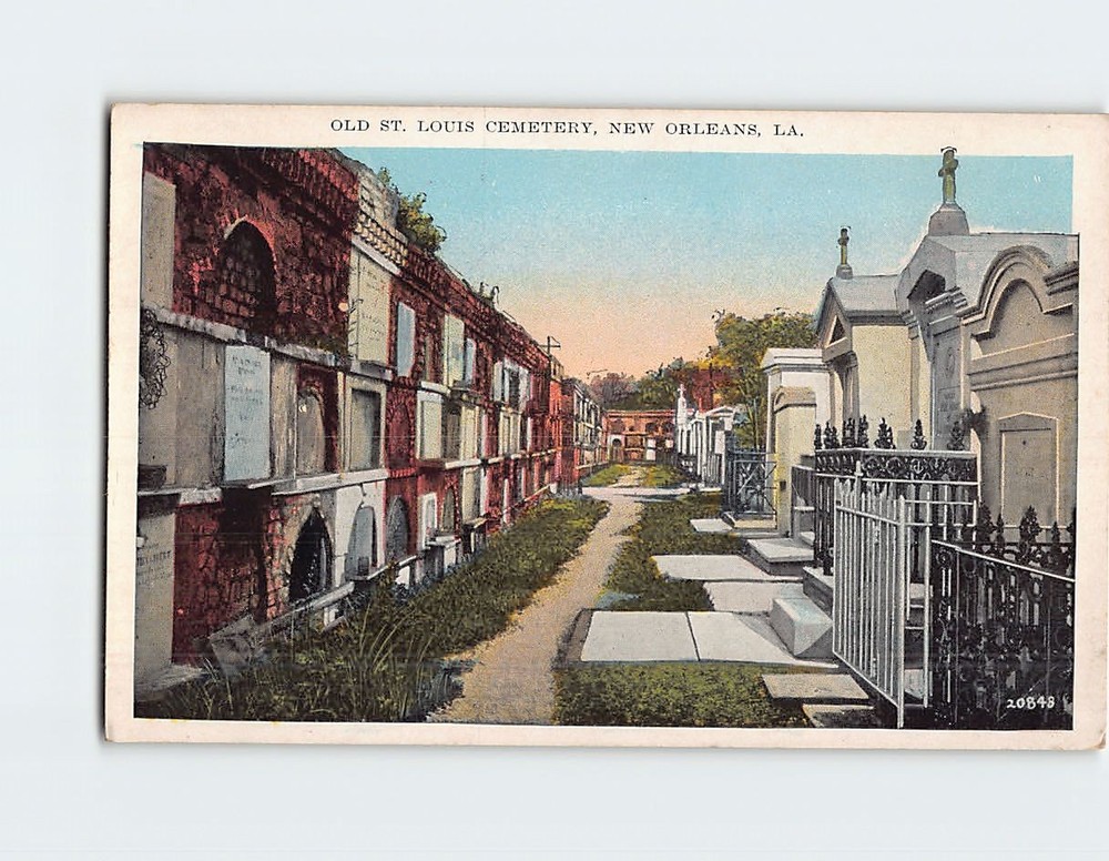 Postcard Old St. Louis Cemetery New Orleans Louisiana USA