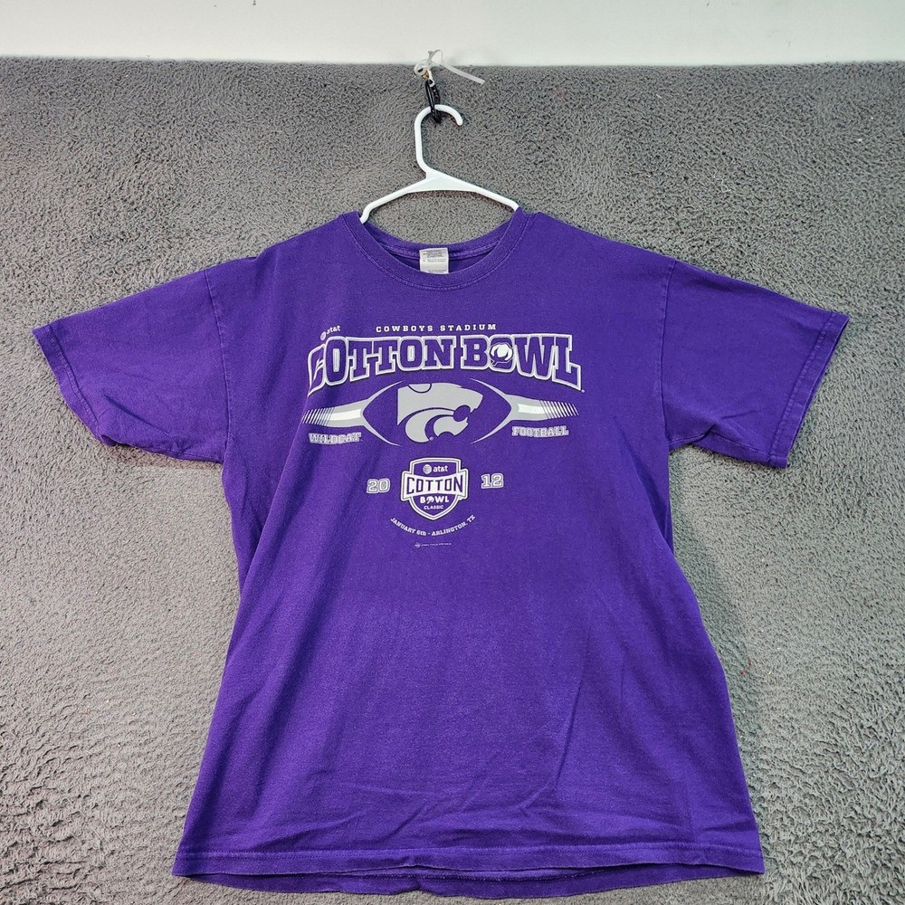 AT&T Cotton Bowl 2012 Wildcats Football T Shirt Gildan Ultra Cotton Size L