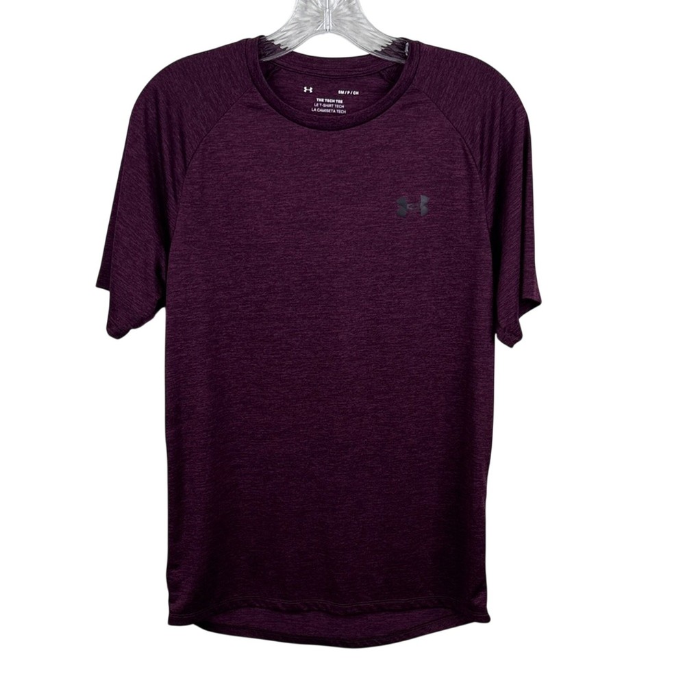 Under Armour Men's Tech Short Sleeve T-Shirt Athletic Purple Men's Size Small