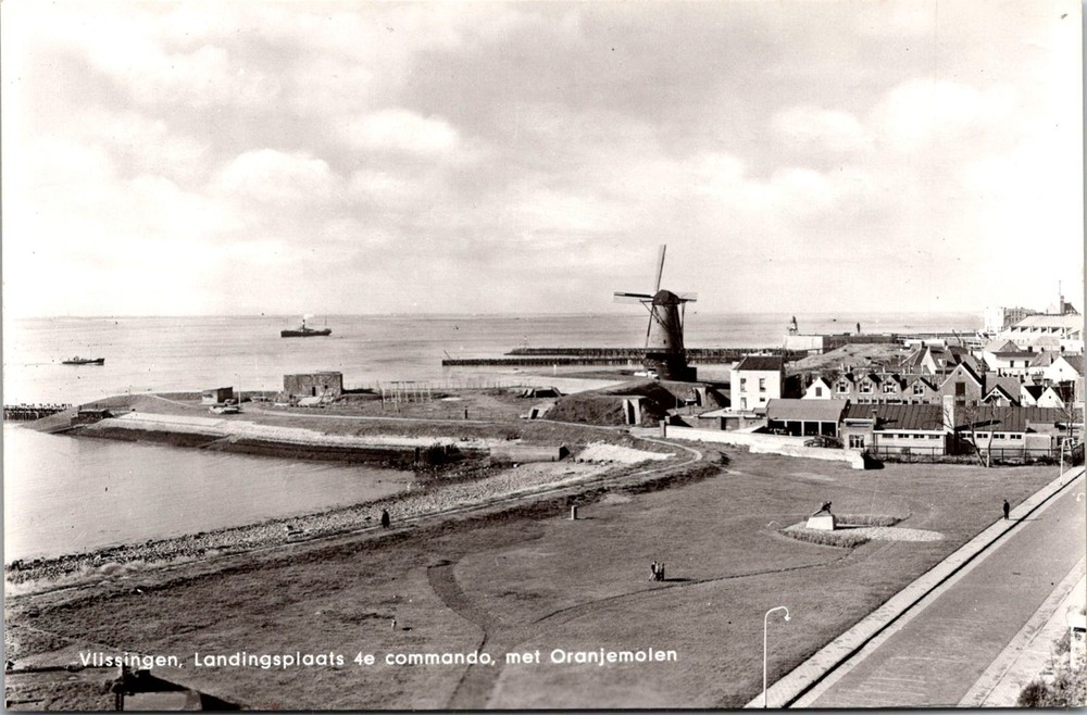 Dr Jim Stamps Postcard Real Photo Viissingen Panorama With Windmill