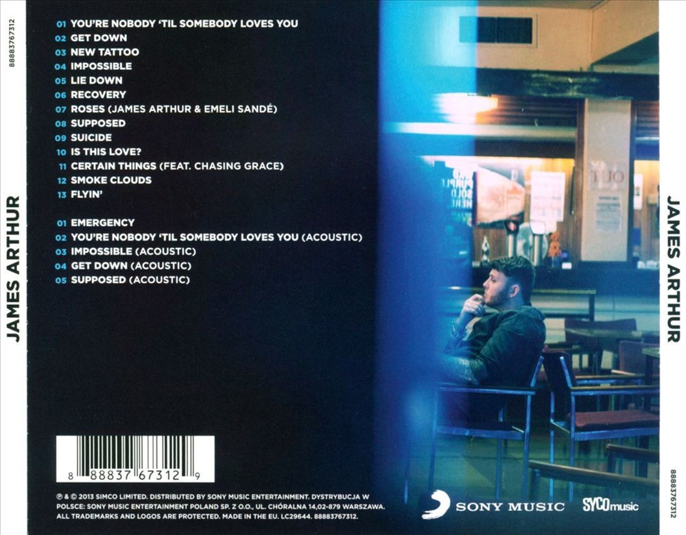 JAMES ARTHUR (THE X FACTOR) - JAMES ARTHUR [DELUXE EDITION] [PA] NEW CD