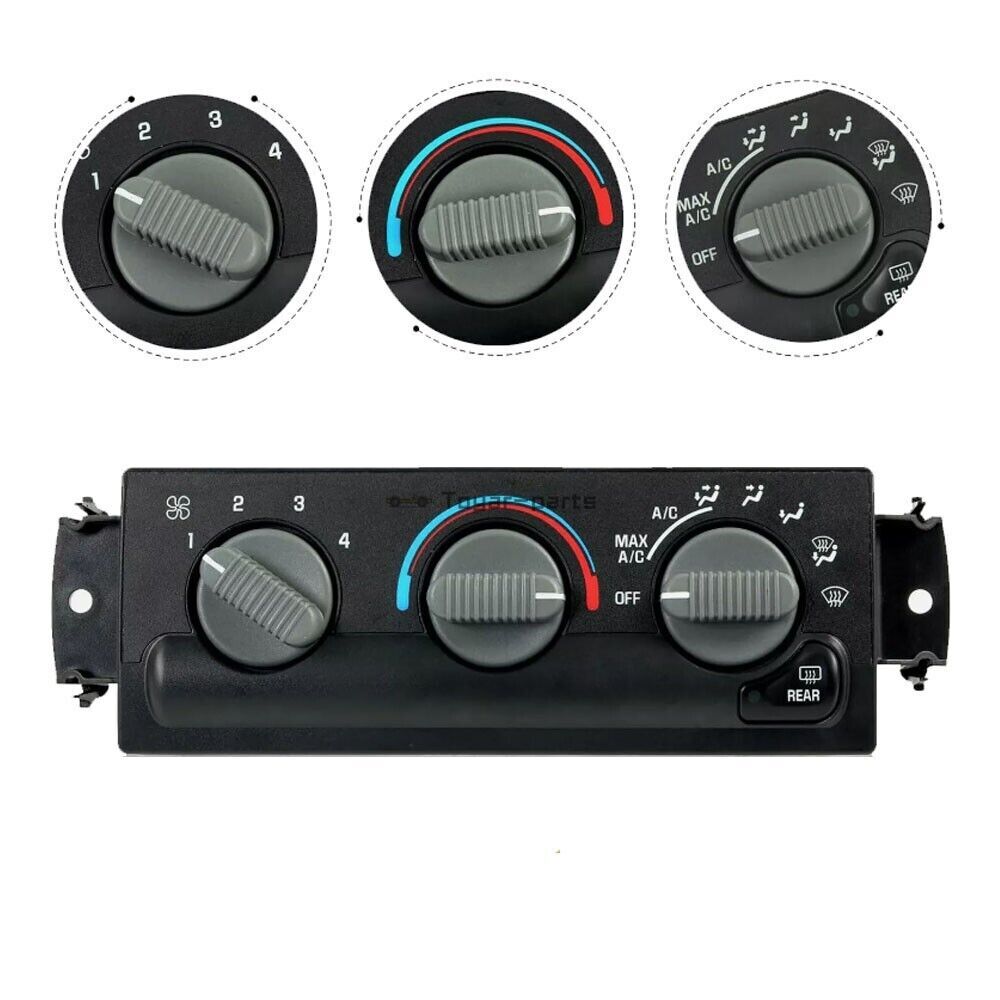 Rear Defrost AC Heater Climate Control Switch for 1999-2001 GMC Jimmy & Chevy Blazer