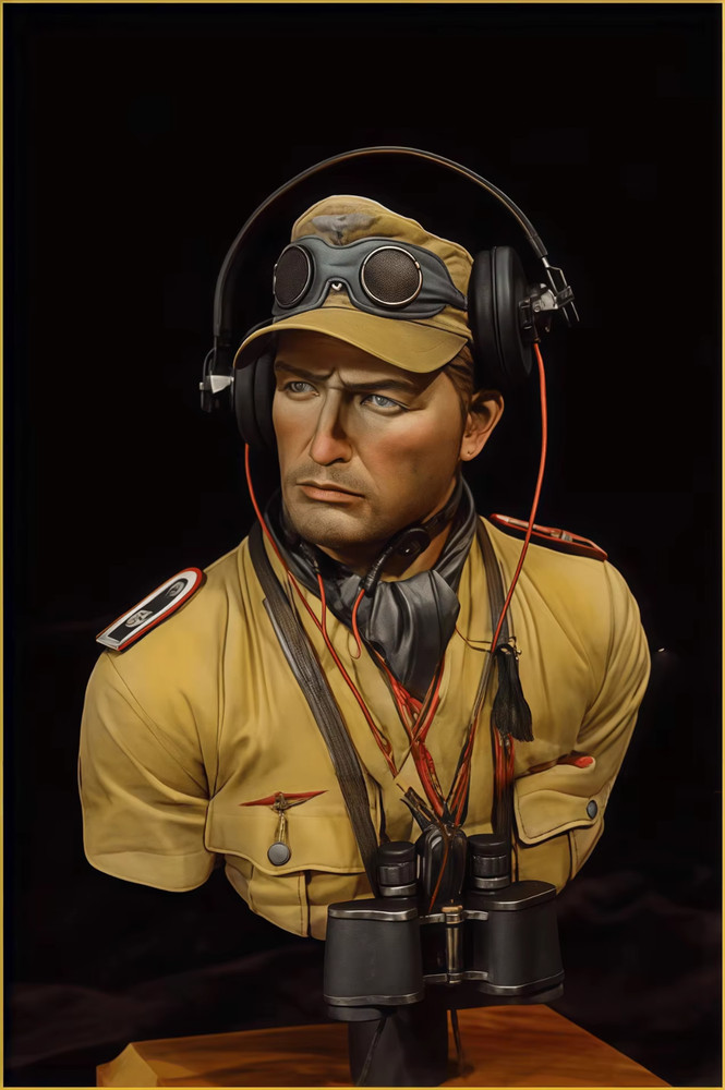 1/10 Resin Bust Model Kit DAK Panzer-Officer Unpainted Unassembled