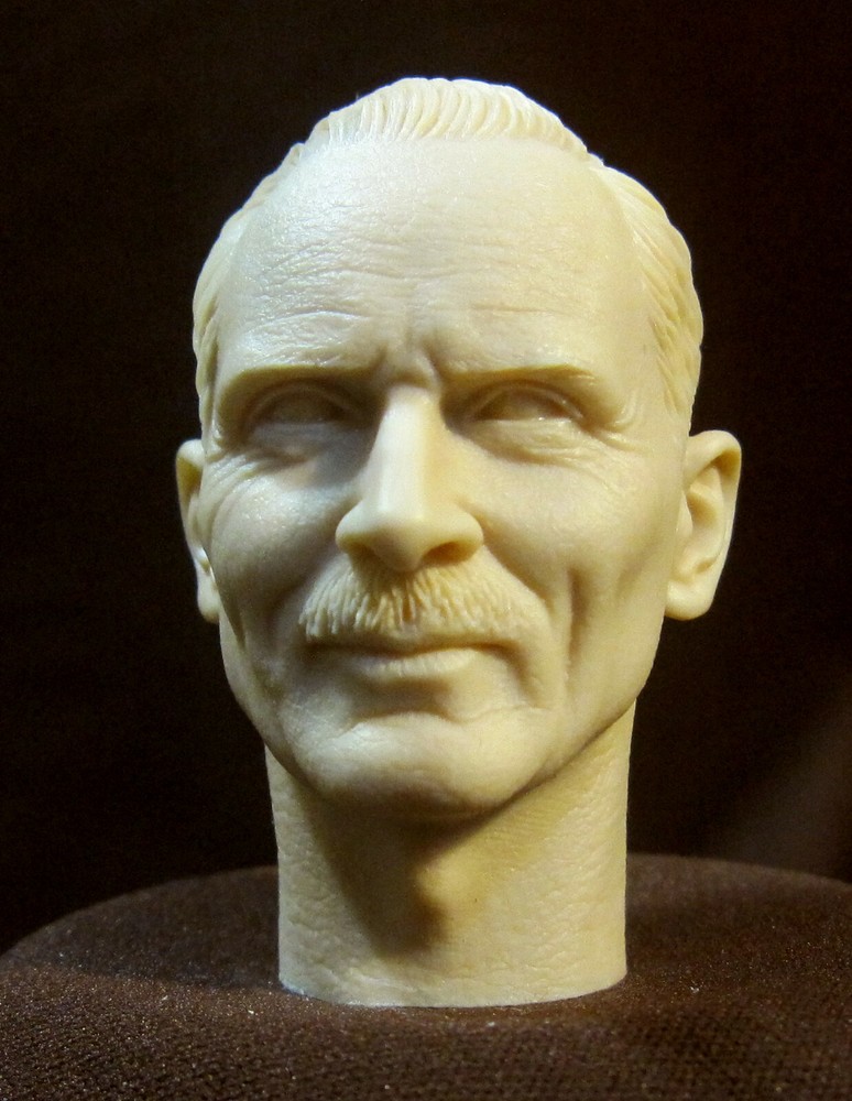 D-22 CUSTOM RESIN Bernard Law Montgomery HEAD SCULPT Action figures 1/6 scale