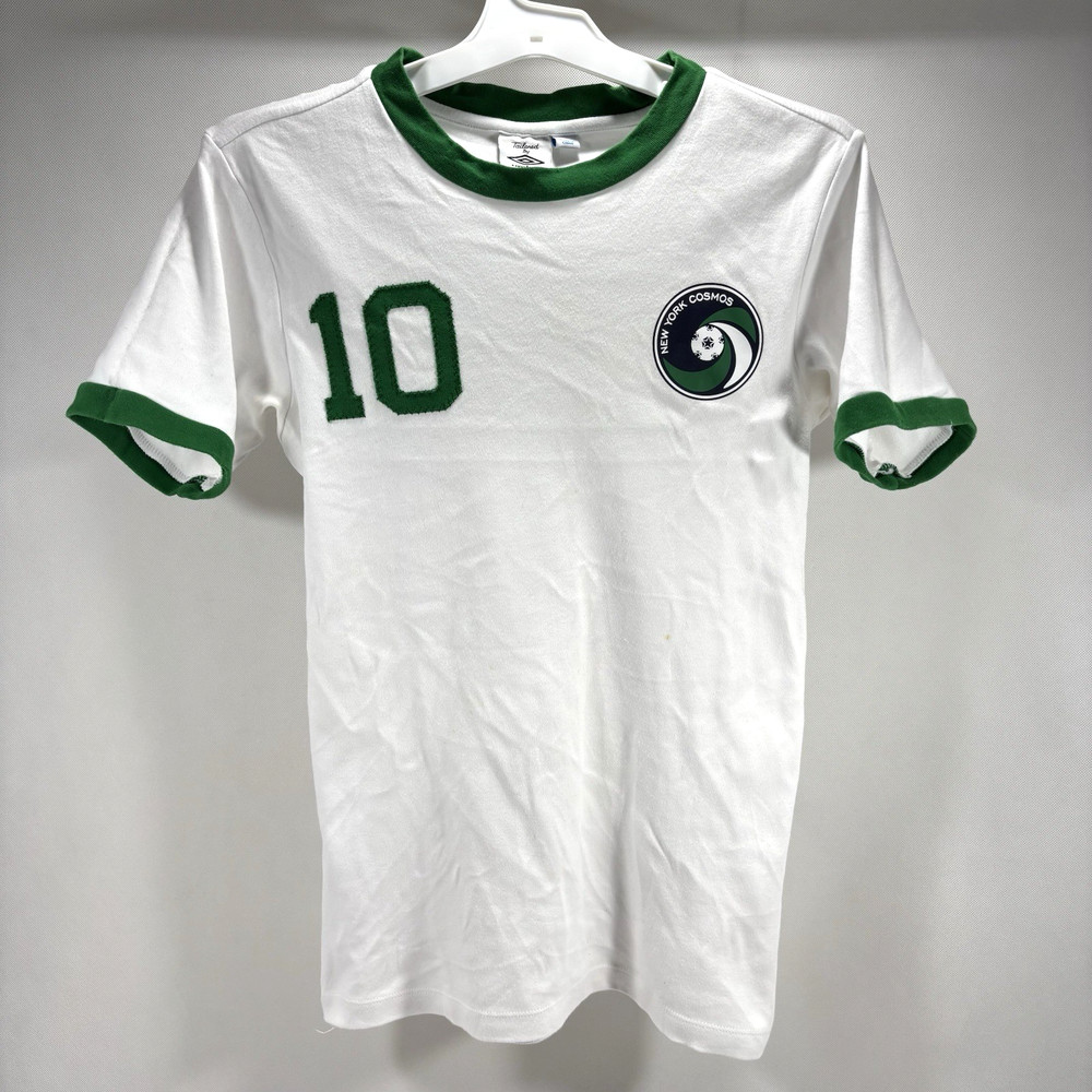 Umbro Pele New York Cosmos #10 Reissue White Jersey Shirt Men's Size S