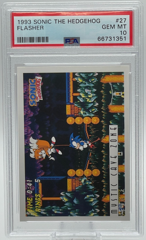 1993 Topps Sonic the Hedgehog #27 Flasher PSA 10 GEM MT (Non-Sports)