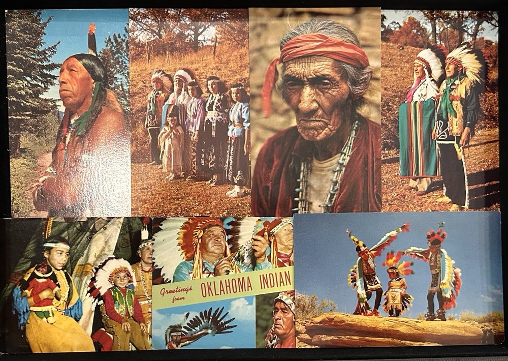 Lot Of Seven (7) Native American Souvenir Postcards  - Vintage Unposted