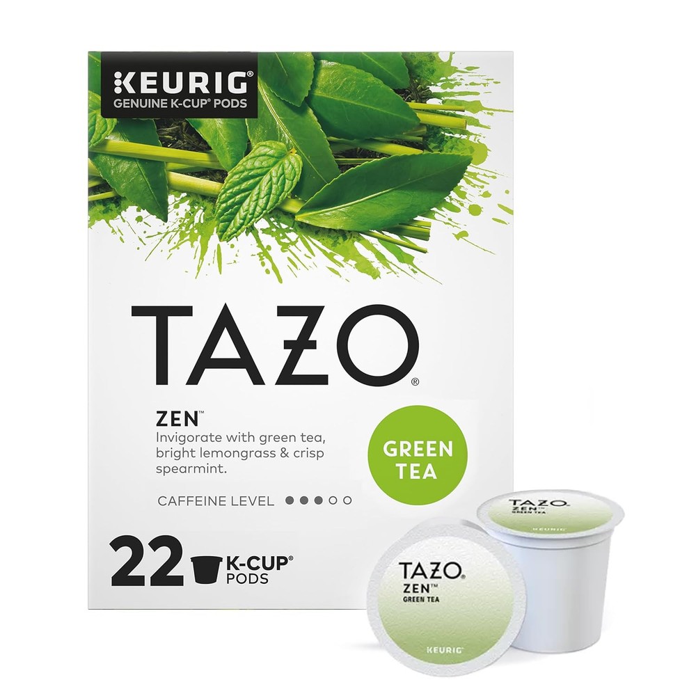 TAZO Green Zen Tea K-Cups for Wellness 22 Pods