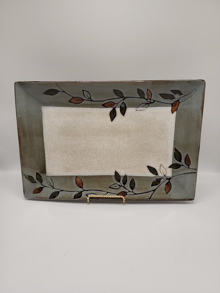 Pfaltzgraff Rustic Leaves 14-Inch Serving Platter