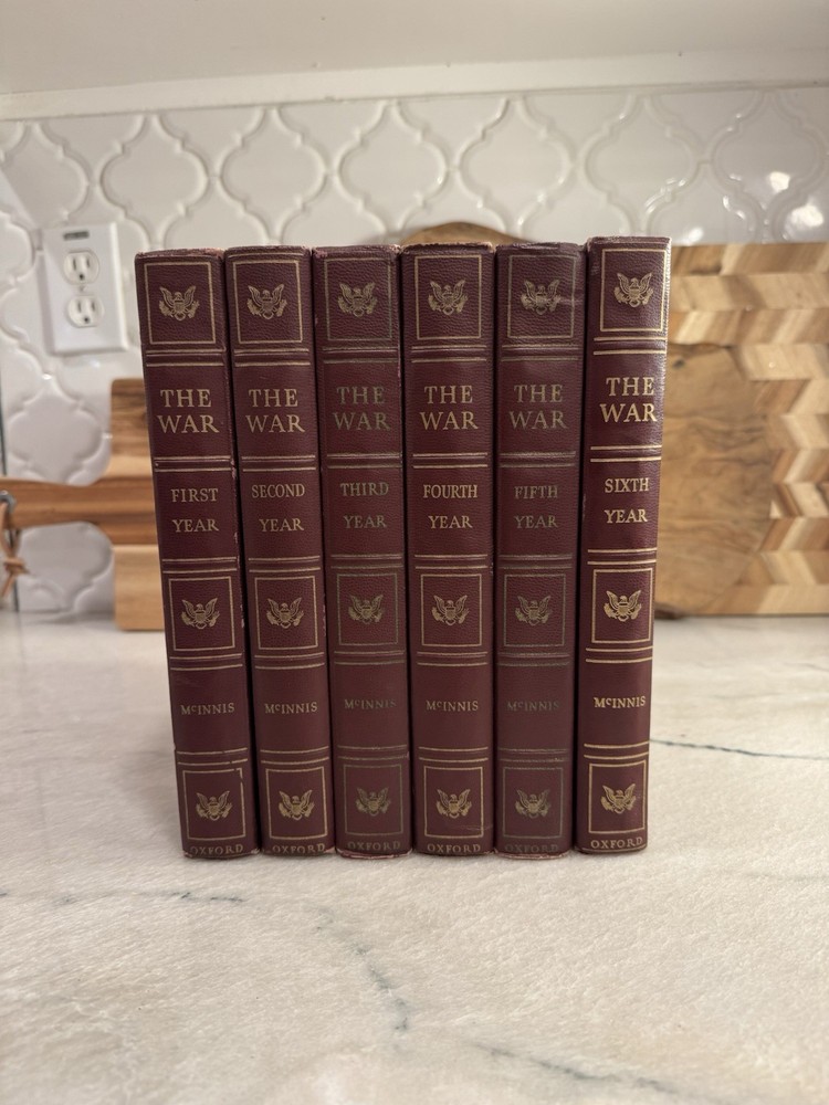 Lot Of 6 The War Books- Years One- Year Six By Edgar Mcinnis