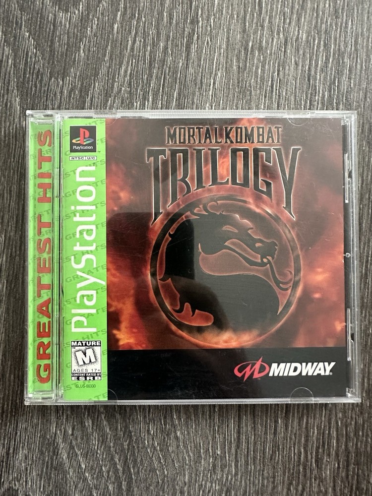 Mortal Kombat Trilogy (Sony PlayStation 1, 1996) Complete With Registration Card