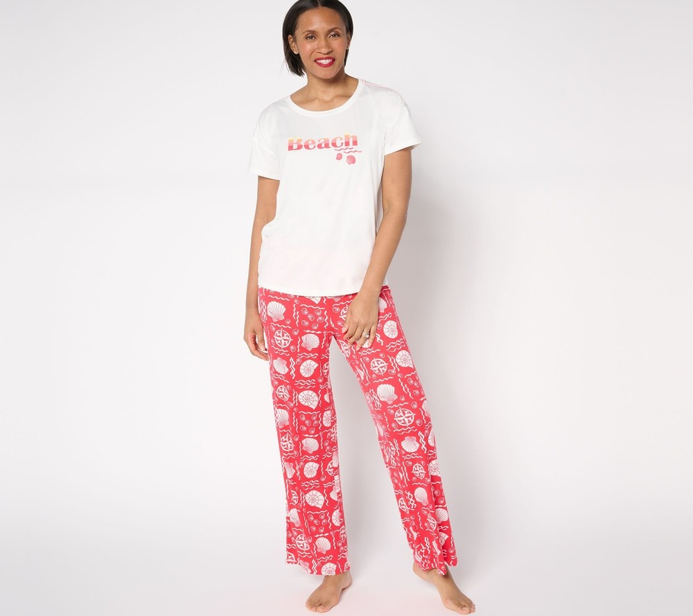 Anybody Women's Petite Sleepwear 2XP Lush Jersey Medium Grey Heather A684283