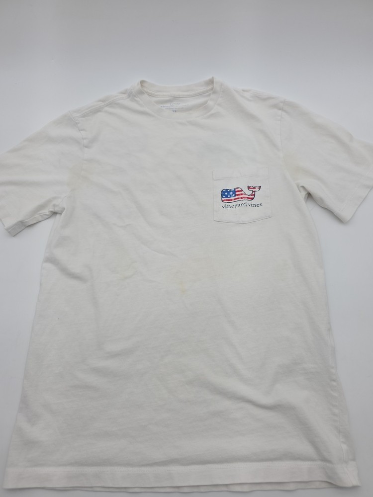 Vineyard Vines T-Shirt Men XSmall Graphic Print Logo White Tee.#45189