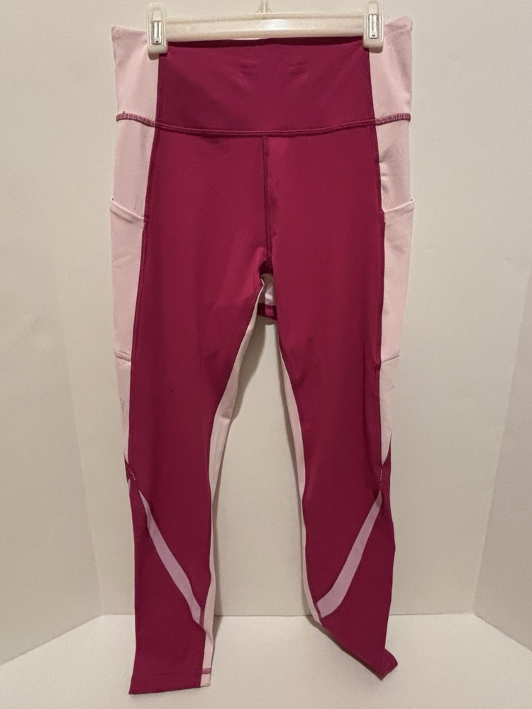 TEK GEAR Women's two toned Pink M activewear bottoms pockets 24