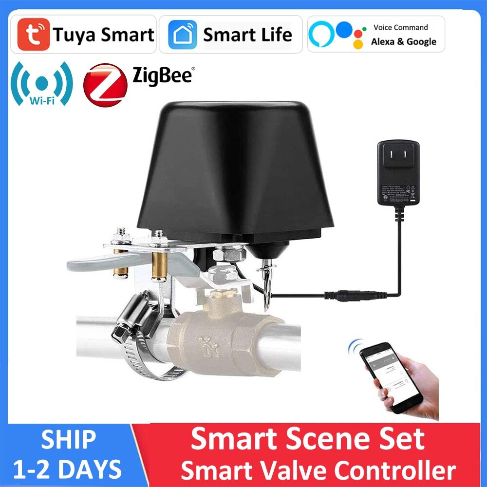 Smart WiFi Water Valve Timer for Sprinklers & Gas Shut Off Control