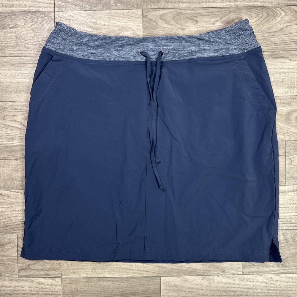 Women's Duluth Trading Armachillo Cooling Skort Activewear Pull On Blue sz 14