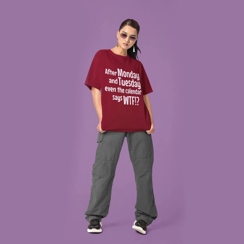 Classic Fit Humorous casual Tee for Men & Women | Funny Text Graphic Print