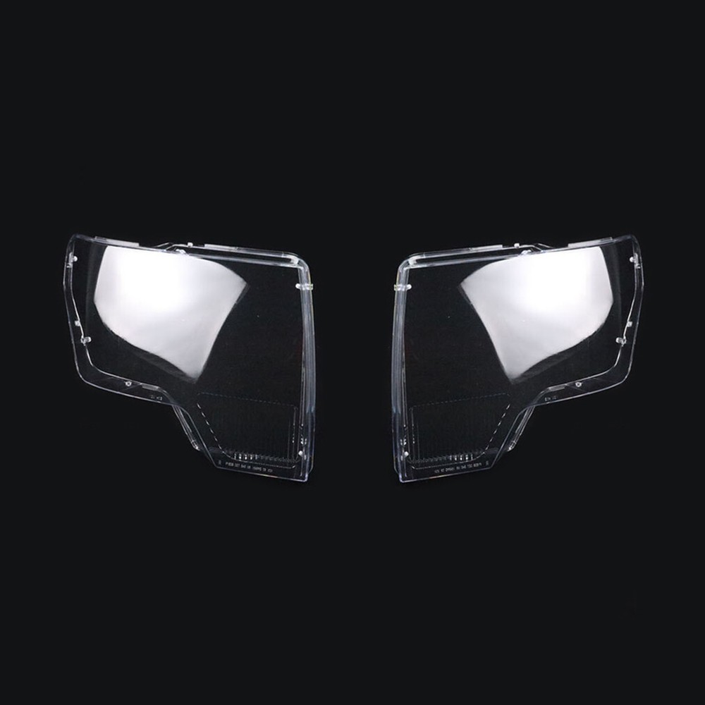 For Ford F150 2009-2014 Replace Pair Headlight Lens Cover Transparent Shell