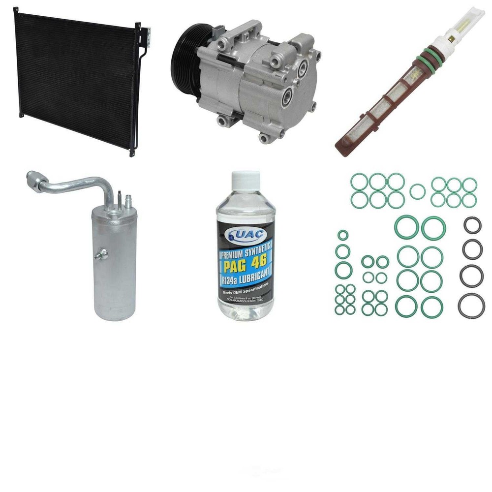 A/C Compressor Kit with Condenser for 00-03 Ford Excursion V8