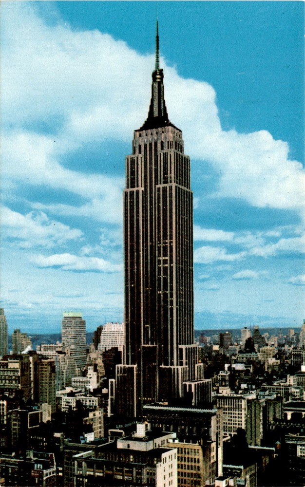 Explore the Iconic Empire State Building on Fifth Avenue at 33rd St NYC Postcard
