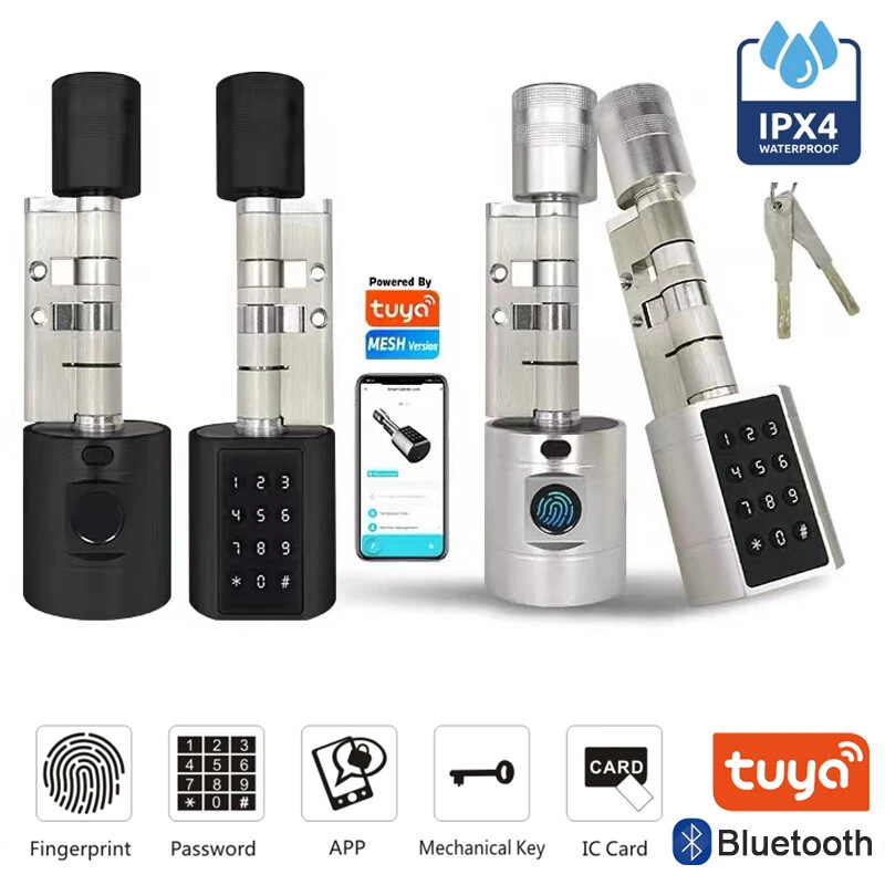 Tuya Smart Fingerprint Door Lock with Keypad and Digital Key Access