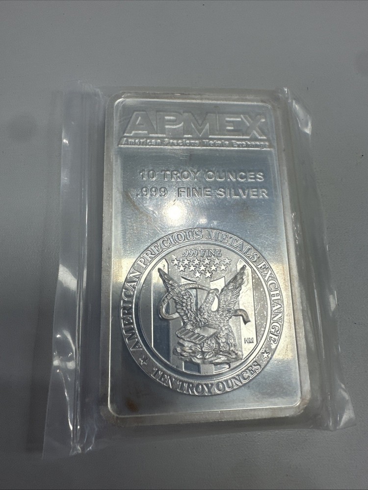 10 oz Silver Bar APMEX .999 Fine