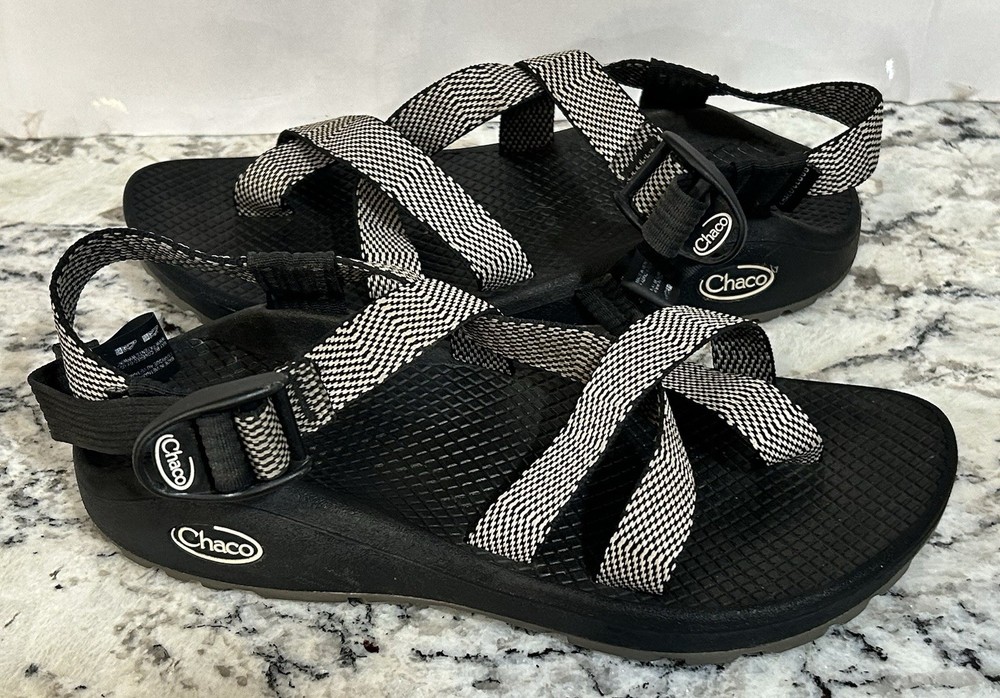 Chaco Zcloud 2 Excite B+W Comfort Adjustable Strap Womens Sz 7 JCH107966W
