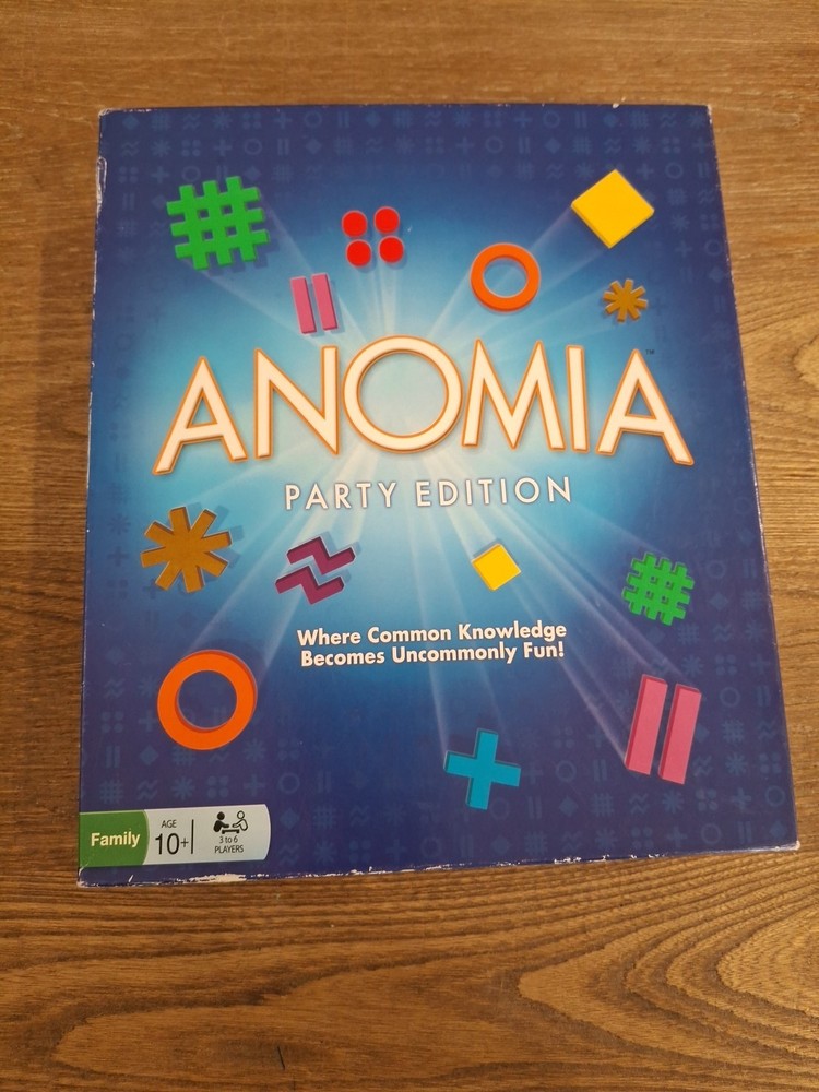 Anomia Party Edition Complete Family Party Card Game 10+ Excellent