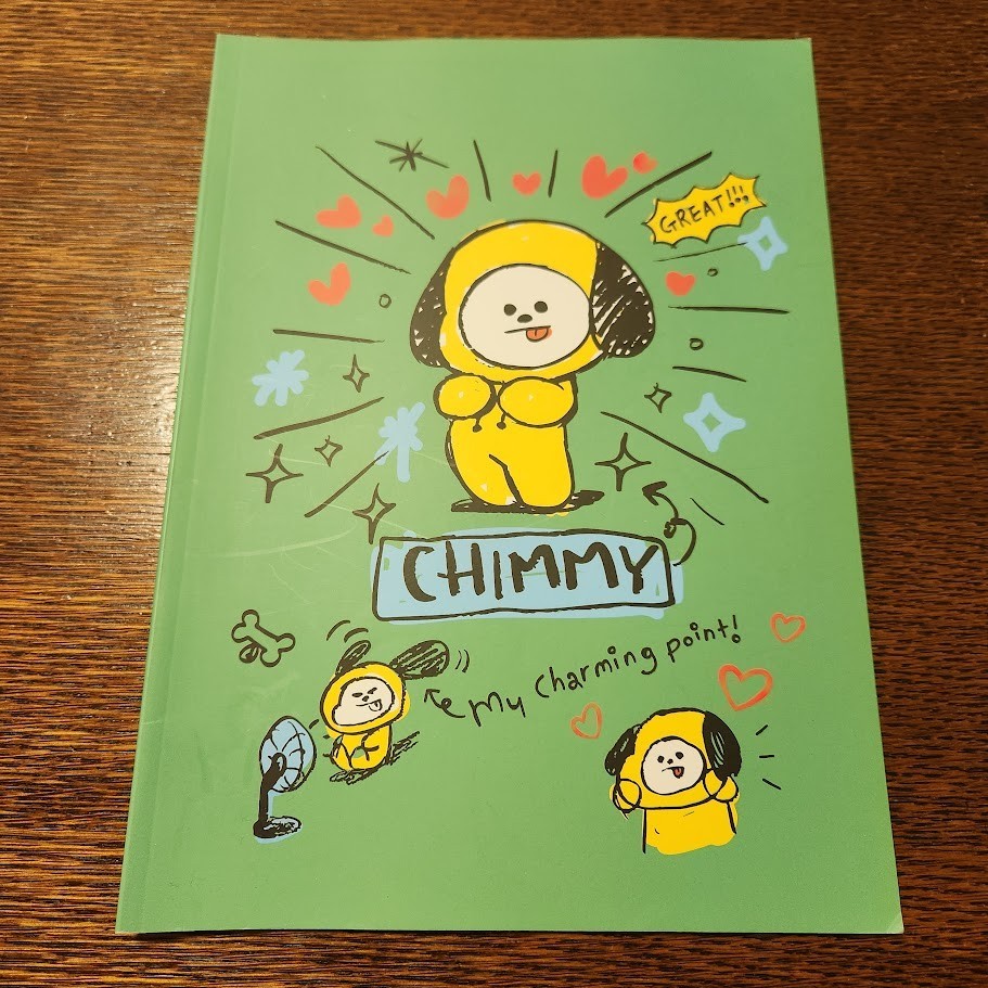 BT21 Chimmy Notebook from South Korea.