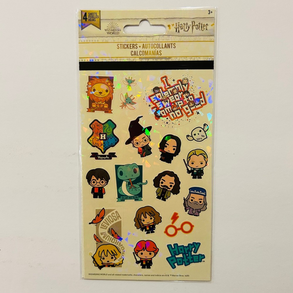 HARRY POTTER Stickers by Sandylion | Glossy + Holographic 2pk with 4 sheets