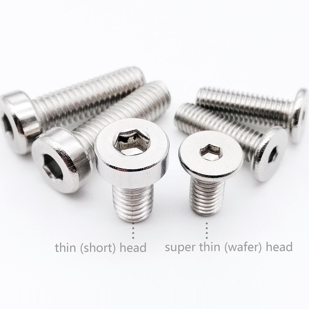 M3-M6 ss Allen Hex Hexagon Socket Ultra Thin Low Flat Wafer Cap Head Screw Bolt