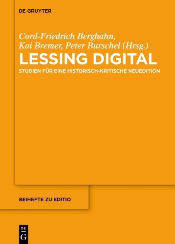 Cord-Friedrich Berghahn Lessing Digital (Hardback) editio / Beihefte