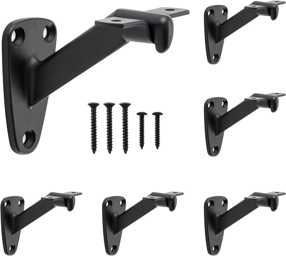 Handrail Stair Brackets, 6 Pack Heavy Duty Hand Rail Bracke